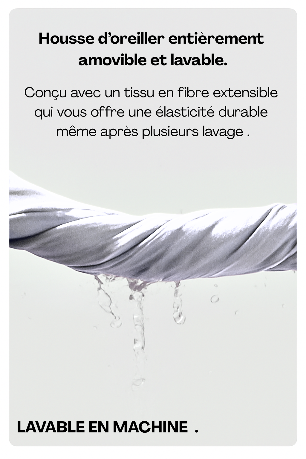 Oreiller de voyage Confort Ultra - Onyx