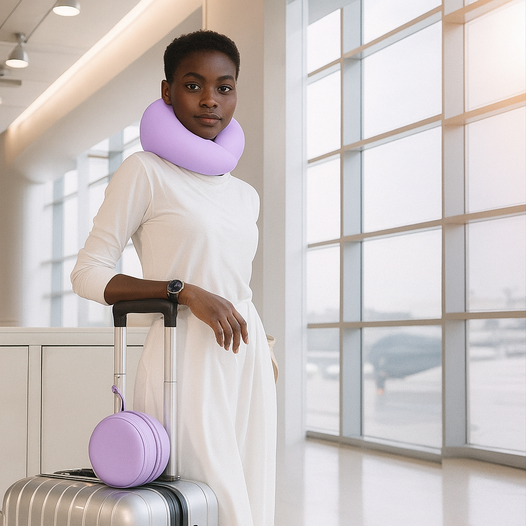 Oreiller de voyage Confort Ultra - Lavender Sky