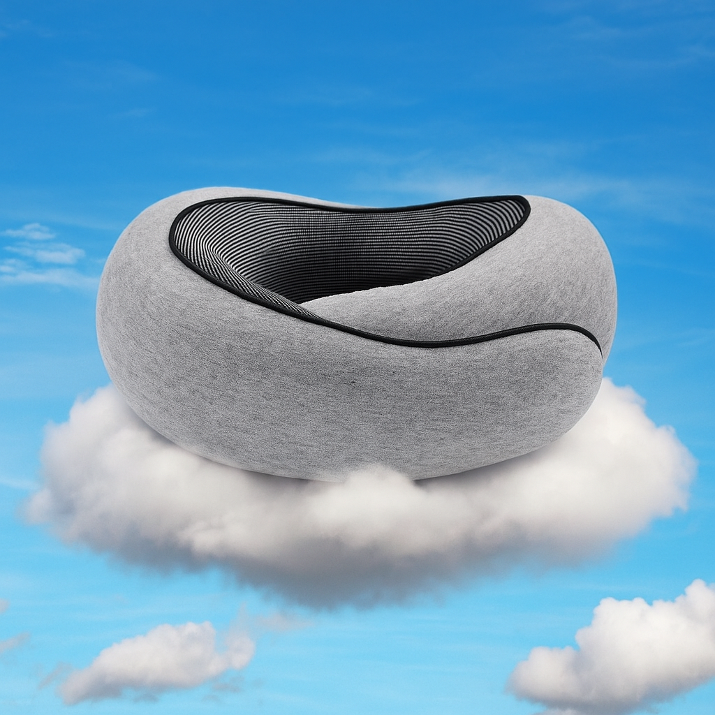 Oreiller de Voyage Ergonomique – Confort Absolu ⚪