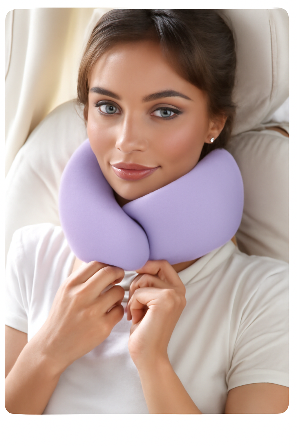 Oreiller de voyage Confort Ultra - Lavender Sky