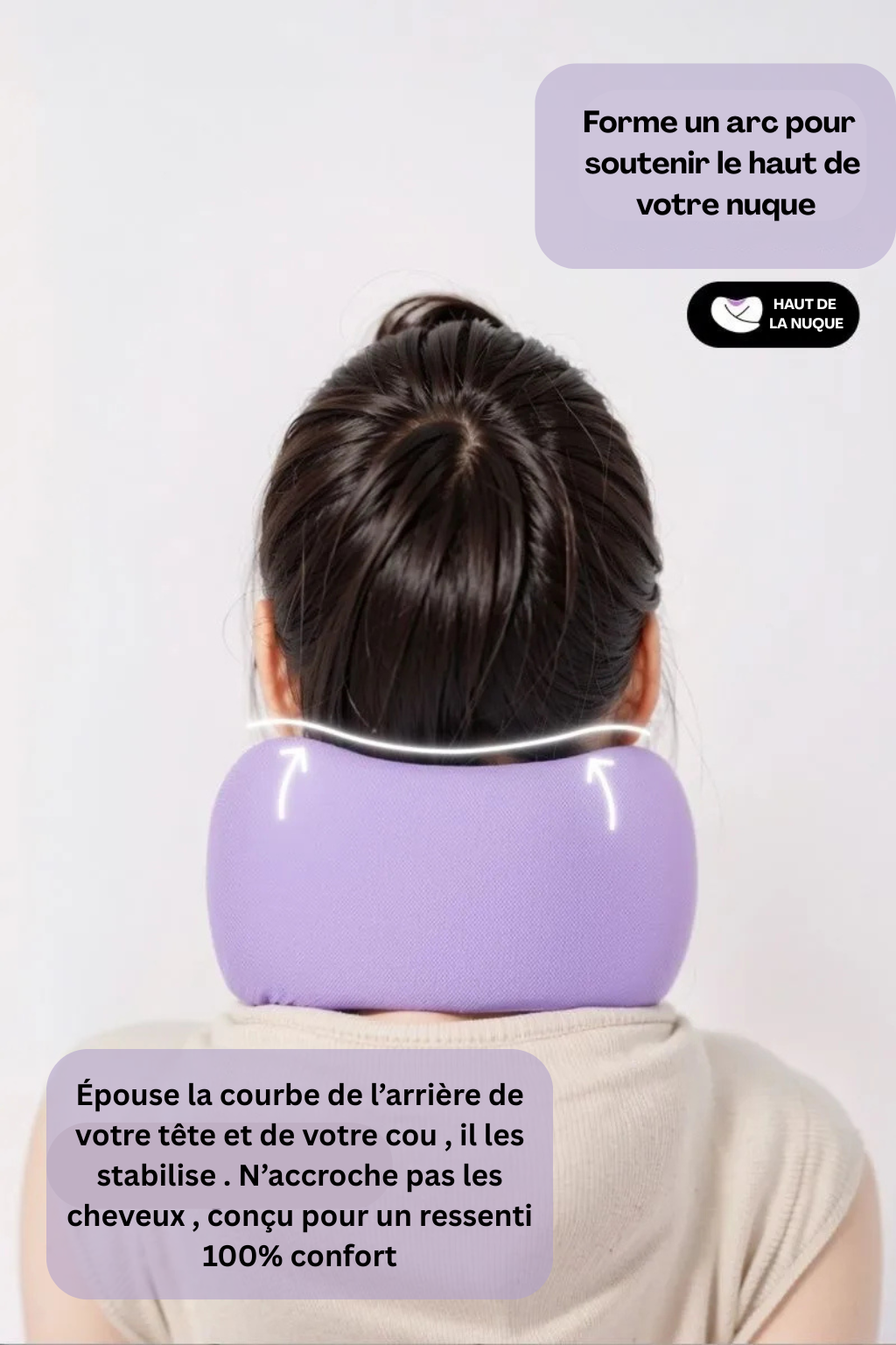 Oreiller de voyage Confort Ultra - Lavender Sky