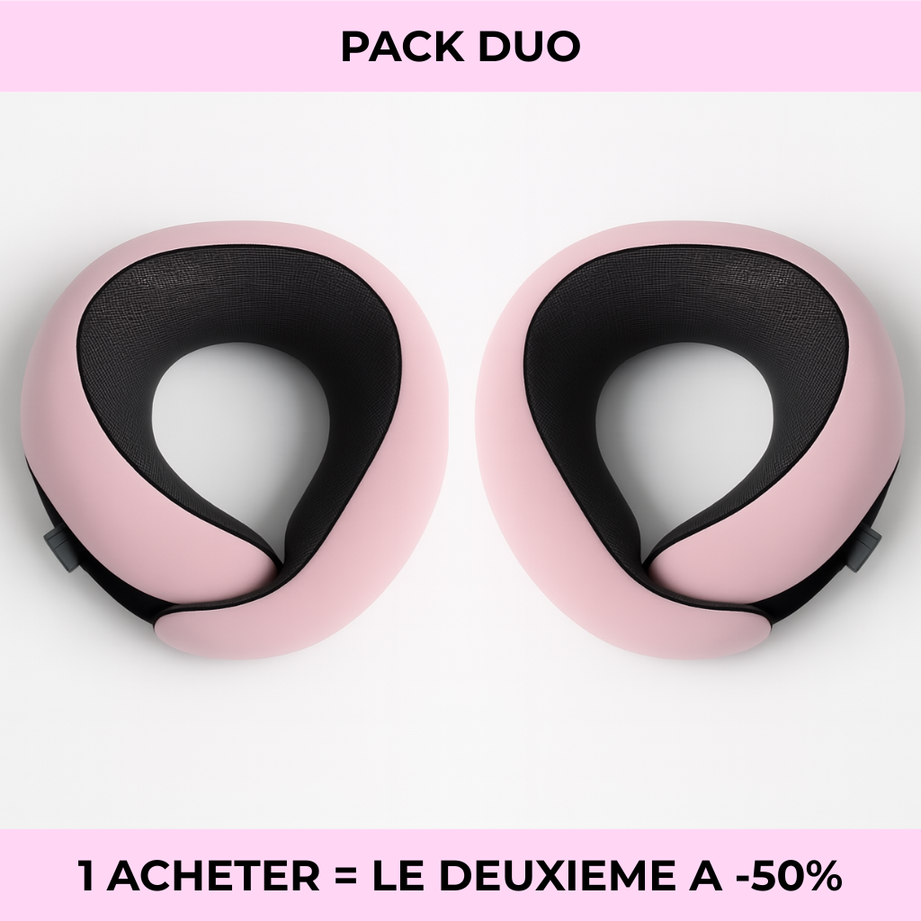 Oreiller de voyage ergonomique – Douceur & détente 🌸